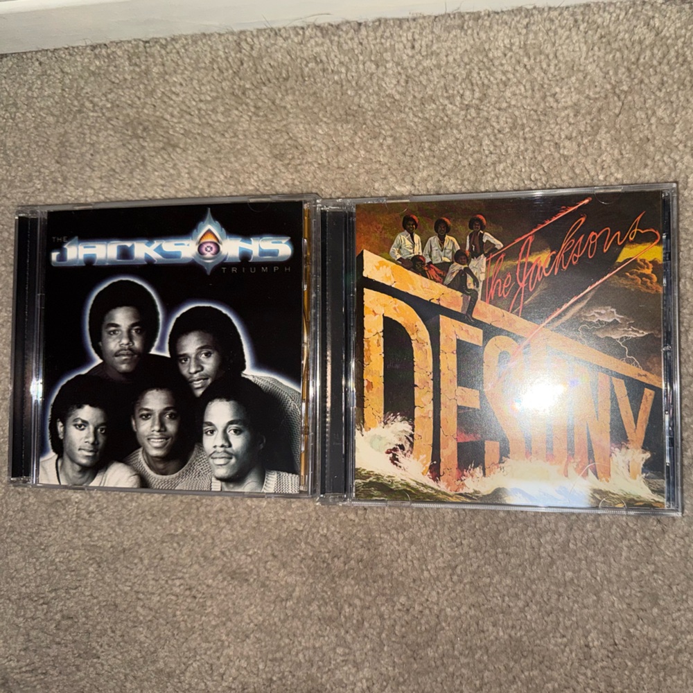 The Jacksons X2 Album Set Triumph/Destiny CD - Picture 3 of 4